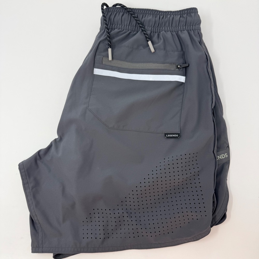 Legends Relay Shorts Mens Medium Laser Cut Perforated Athletic Running Liner